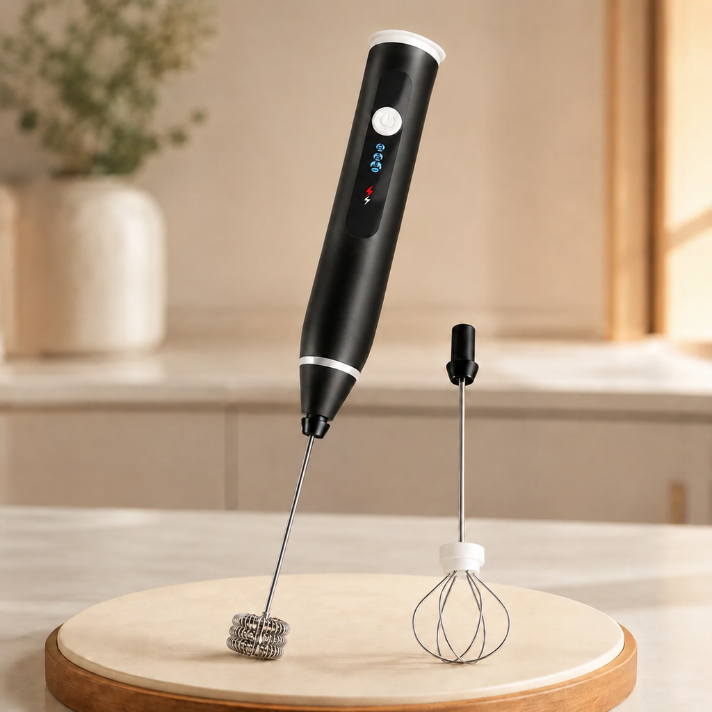 2-in-1 USB Rechargeable Electric Milk Frother