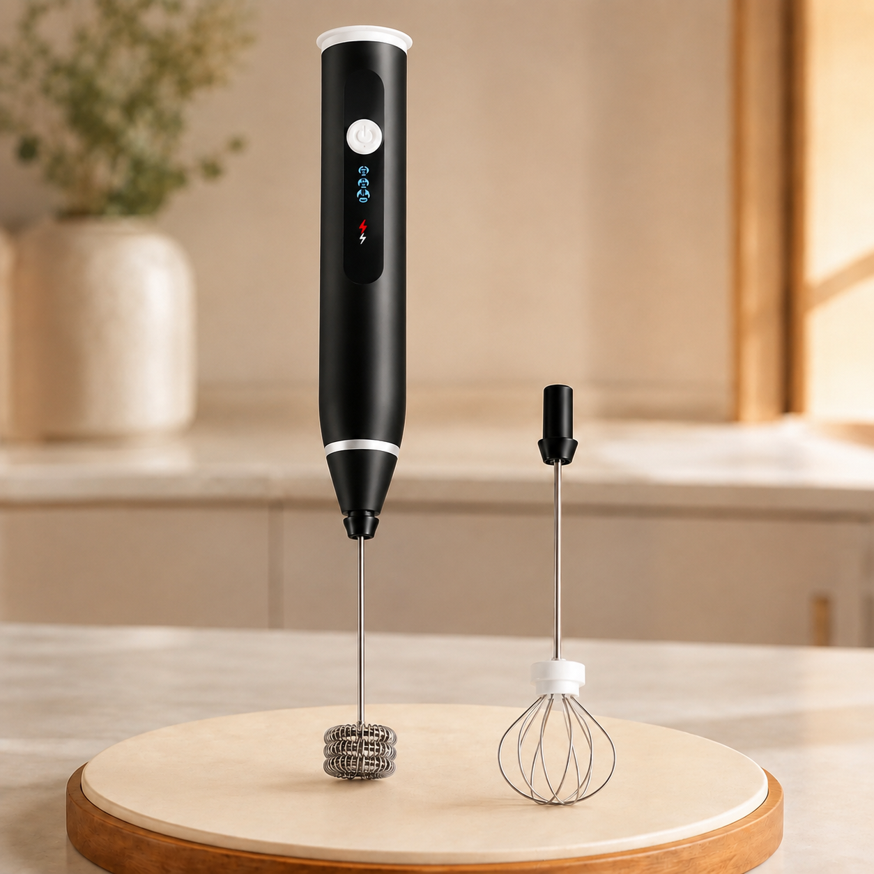 2-in-1 USB Rechargeable Electric Milk Frother