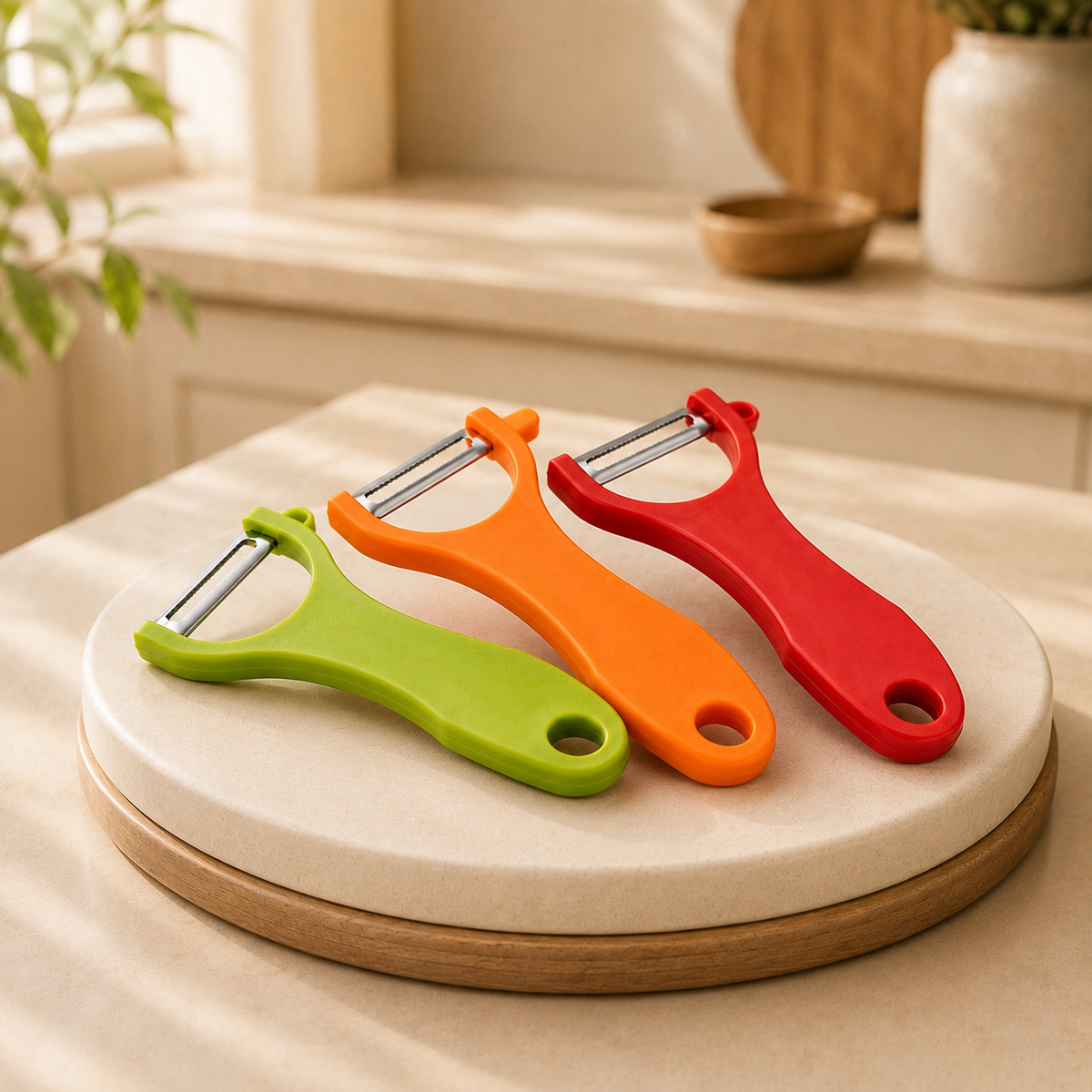 3-Piece Kitchen Peeler Set with Tomato Peeler