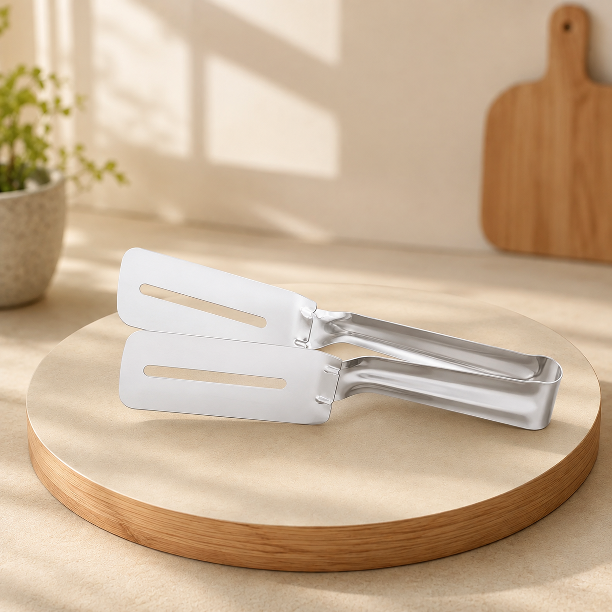 3-in-1 Stainless Steel Cooking Tongs Spatula
