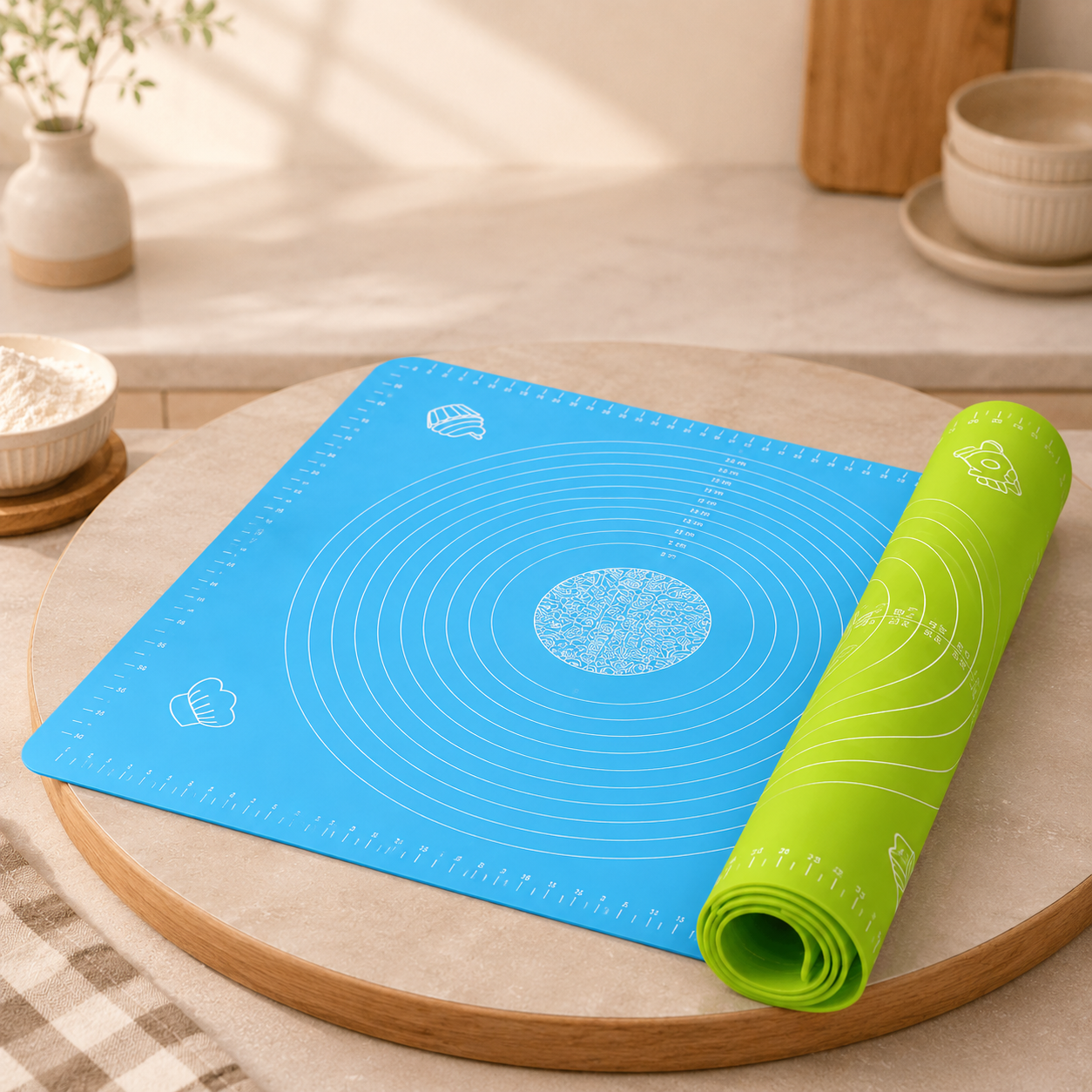 Silicone Roti Mat Non-Stick Dough Rolling Sheet for Chapati
