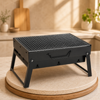 Portable Stainless Steel Charcoal BBQ Grill