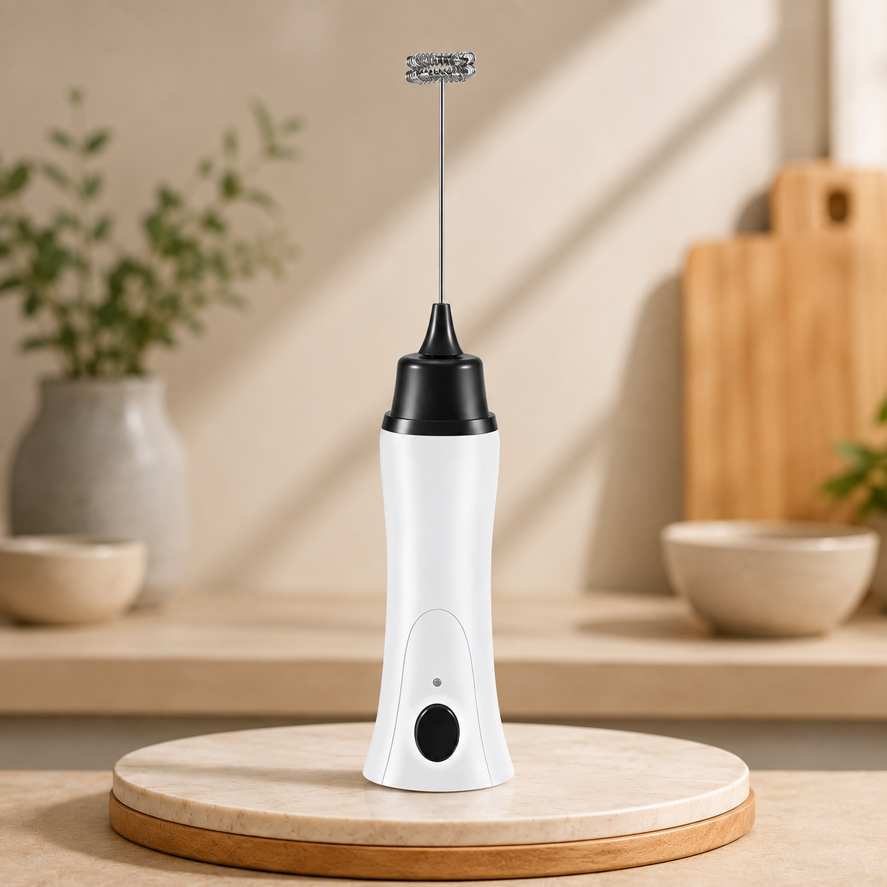 Handheld Electric Milk Frother and Coffee Mixer
