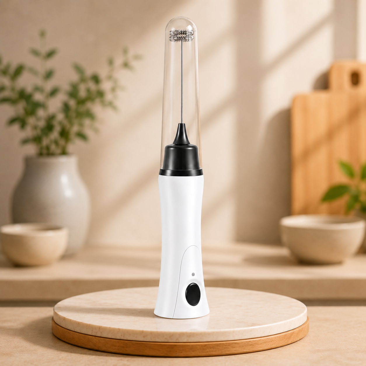 Handheld Electric Milk Frother and Coffee Mixer