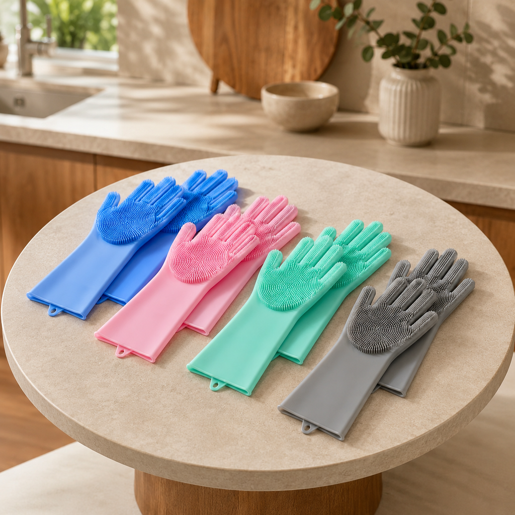 Silicone Dishwashing Cleaning Gloves