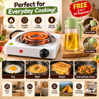 Portable Electric Hot Plate (Free Oil Dispenser)