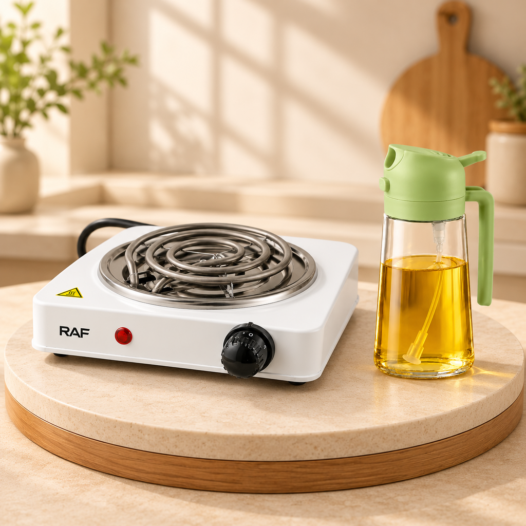 Portable Electric Hot Plate (Free Oil Dispenser)
